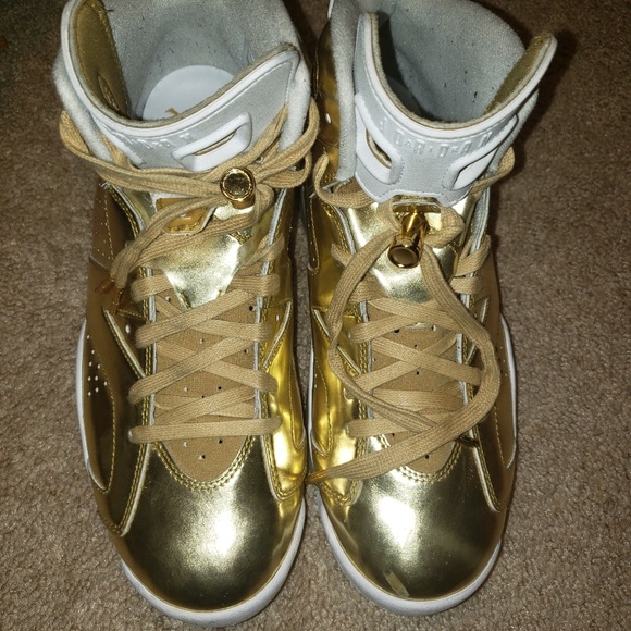 2016 Mens Air Jordan 6 Pinnacle Metallic Gold - Picture 1 of 6